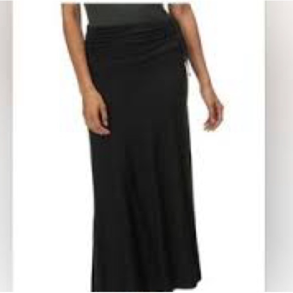 Patagonia Black Fold-Over Maxi Skirt